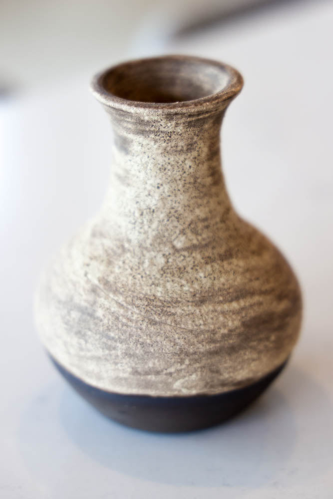 Pot #52 of 162 - Black Stoneware Decorative Magma Pot (Seconds)