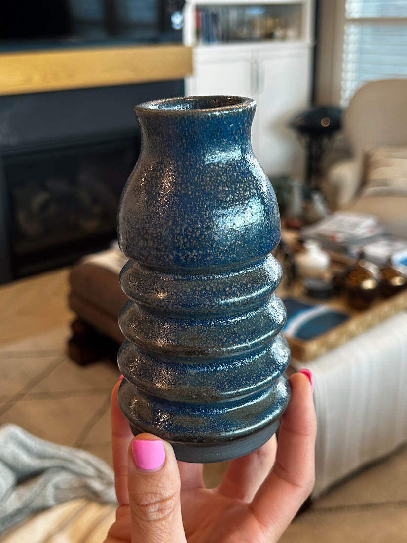 Pot #122 of 162 - Black Stoneware Pot/Vase