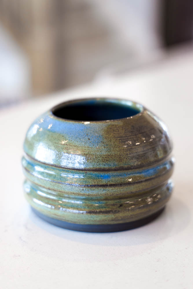 Pot #57 of 162 - Black Stoneware Pot