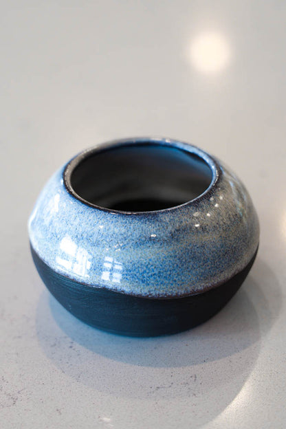 Pot #89 of 162 - Black Stoneware Pot (Seconds)
