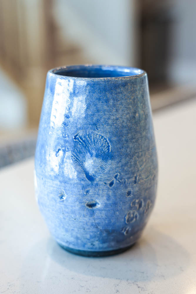 Pot #90 of 162 - Raku-Fired Textured Pot