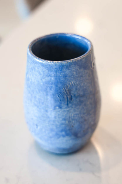 Pot #90 of 162 - Raku-Fired Textured Pot