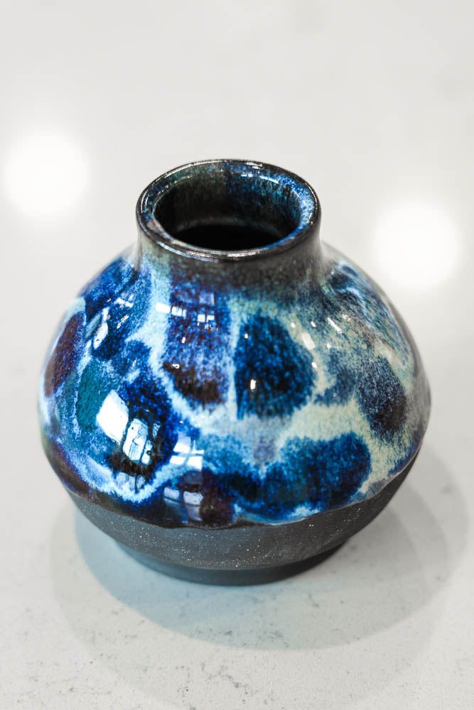 Pot #120 of 162 - Black Stoneware Pot