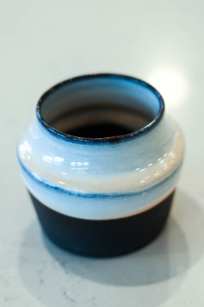 Pot #143 of 162 - Black Stoneware Pot (Seconds)