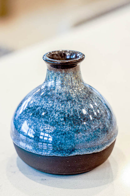 Pot #150 of 162 - Black Stoneware Pot