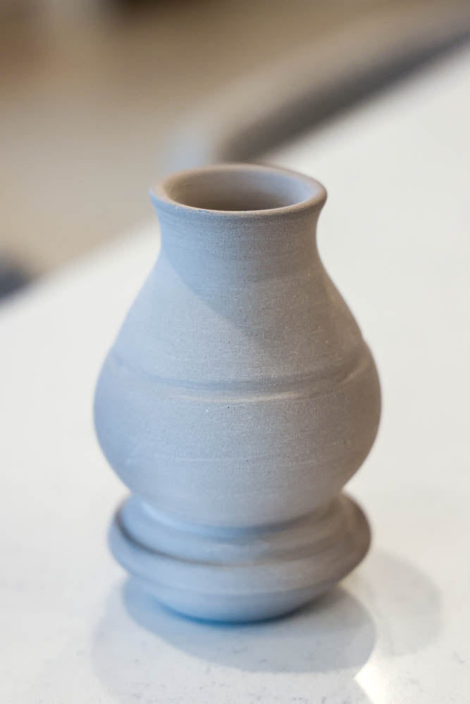 Pot #154 of 162 -Gray Stoneware Unglazed (Naked) Pot