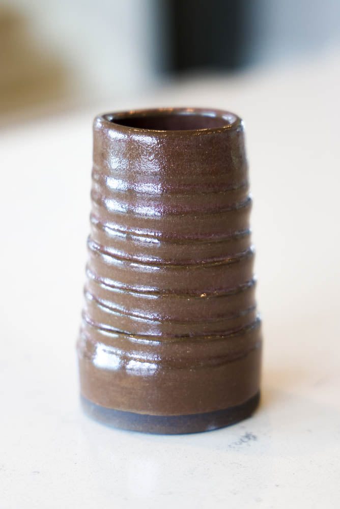 Pot #25 of 162 - Black Stoneware Vase