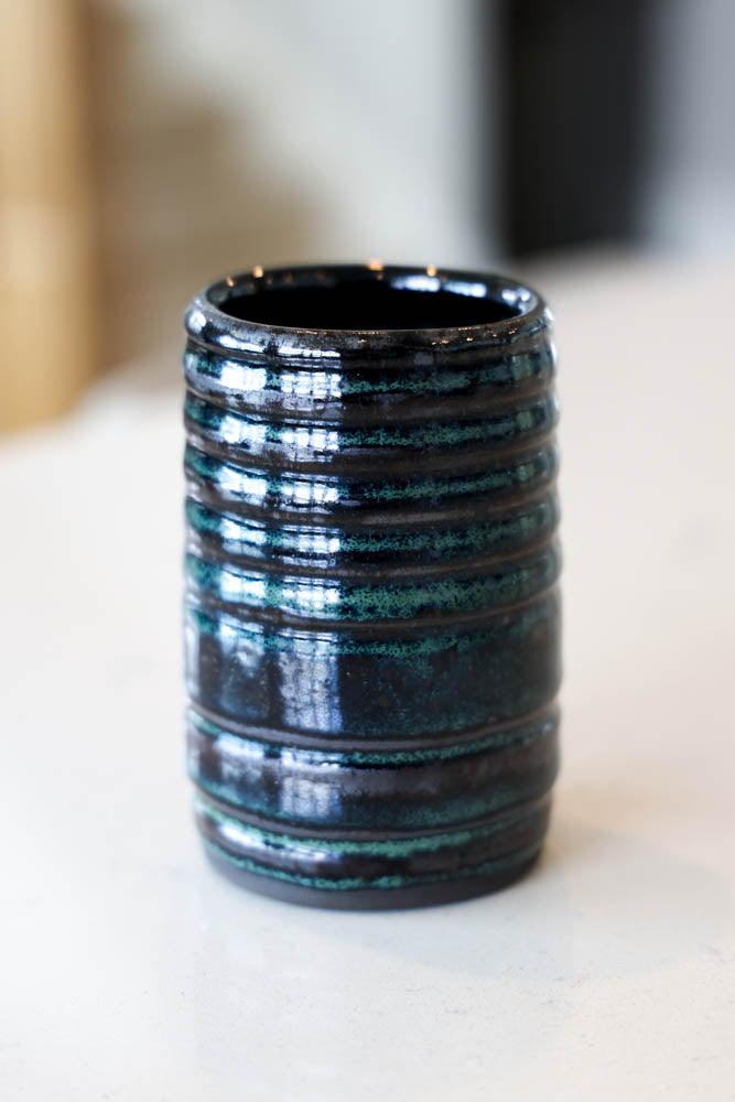 Pot #29 of 162 - Black Stoneware Vase