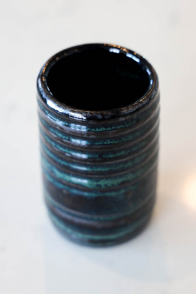 Pot #29 of 162 - Black Stoneware Vase