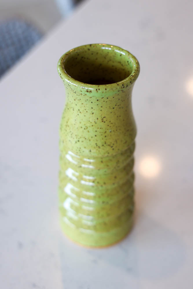 Pot #4 of 162 - Speckled Stoneware Bud Vase