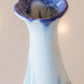 XL Decorative Color-Blast Stoneware Vase (Blues, Browns, & Whites)