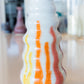 XL Artistic Stoneware Bubbled Vase (Sunrise Pallet with White)