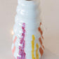 XL Artistic Stoneware Bubbled Vase (Sunrise Pallet with White)