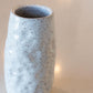 Large Hand-Textured Speckled Stoneware Flower Vase (White)