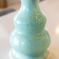 Medium Decorative Stoneware Pot (Creams & Turquoise Sage)