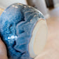 XL 2-Toned Porcelain Serving Bowl (Blue Waves)