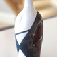 XXL Raku-Fired Flattened-Form Decorative Pot (Whites, Carbon Blacks, & Oxblood Red)