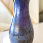 XL Raku-Fired Decorative Multi-Stem Flower Vase (Lilac Purples with Blue Tones & Blacks)