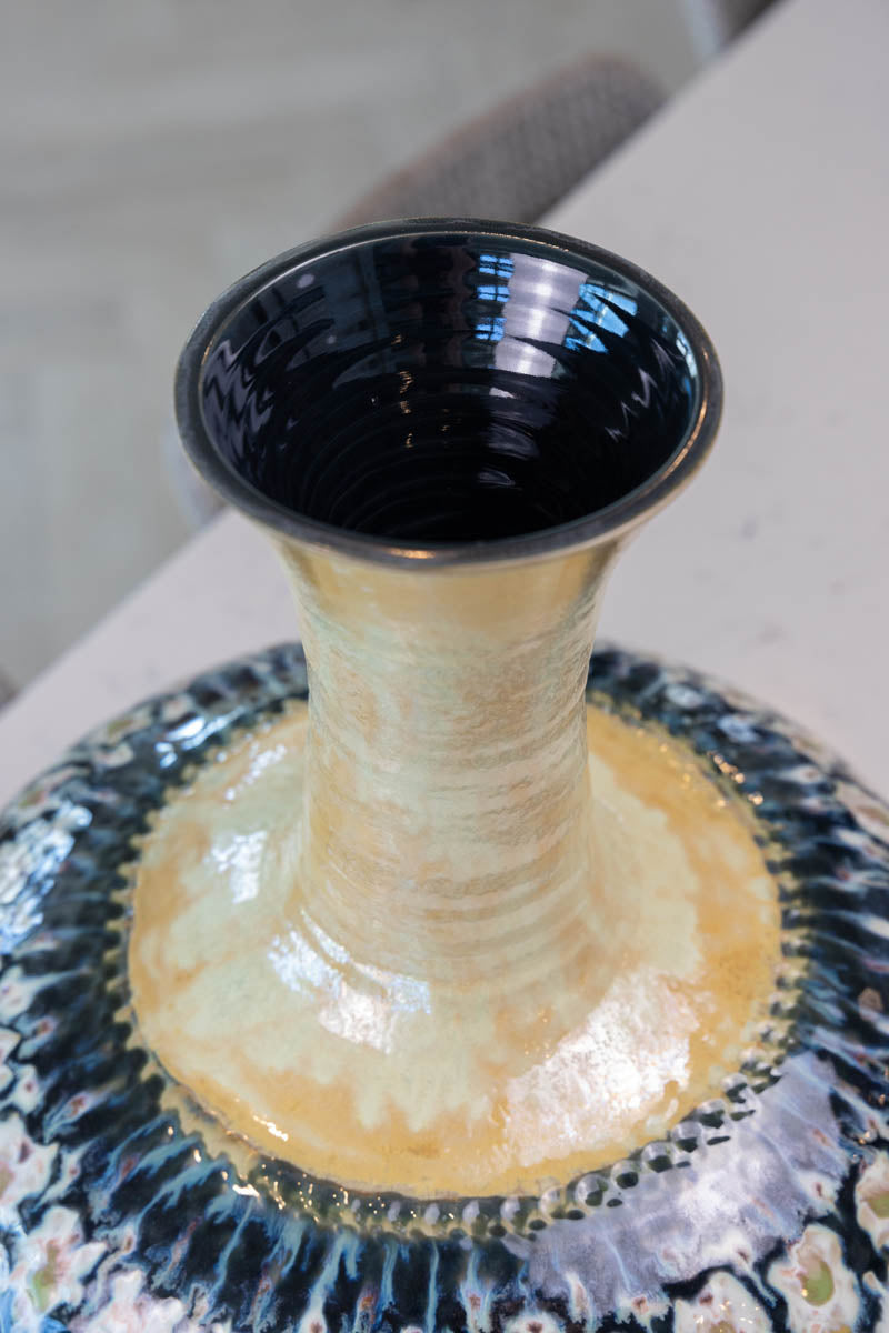 XXXL Stoneware Decorative Kintsugi Pot (Alchemy Collection)