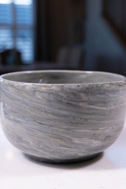Bowl #30 Medium Stoneware Neriage Marbled Decorative Bowl (Big Bowl Series)