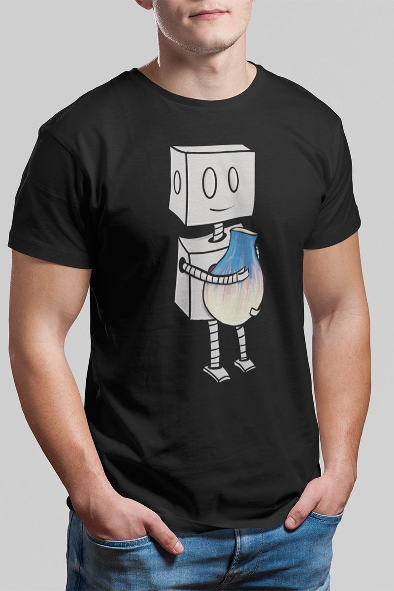 "Adorable Robot" Premium T-Shirt (Robot & Pottery Version) - Unisex
