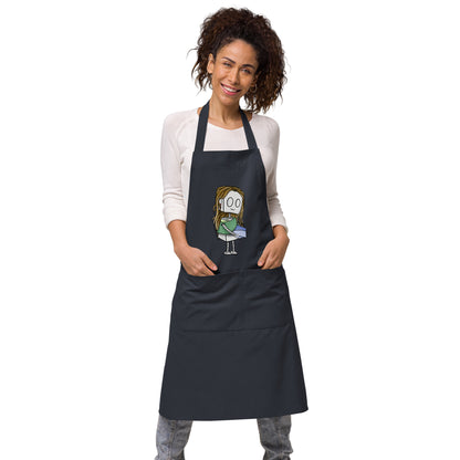 "Adorable Robot" Cooking & Pottery Apron (Pottery Lover)