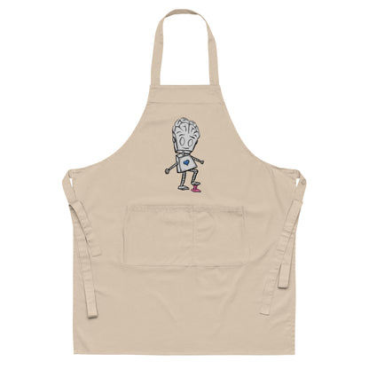 "Adorable Robot" Cooking & Pottery Apron (Balance of Heart & Mind Version)