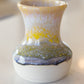 Medium Decorative Flower Pot - Soda Kiln Effect - Yellows & Darks