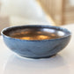 Medium Dark Blue & Antique Bronze Effect Bowl