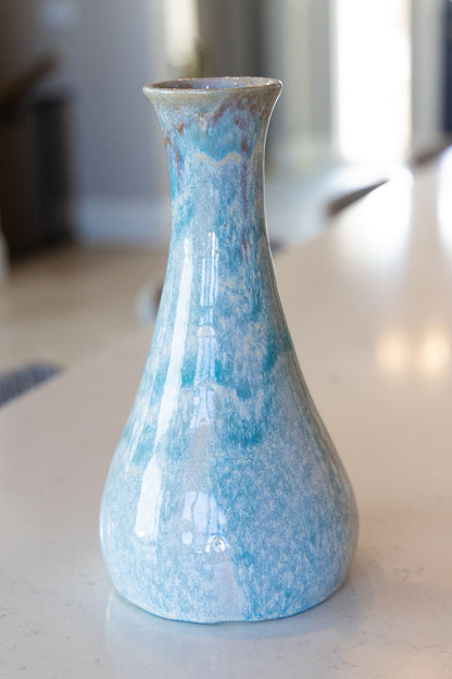 XL Flower Vase Pot - Teals, Browns, Creams (Premium)
