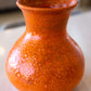 Contemporary Raku Pot/Vase: Orange Peel