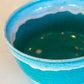 XL Serving Bowl - Turquoise & Icing Cream on Speckled Clay (Premium)