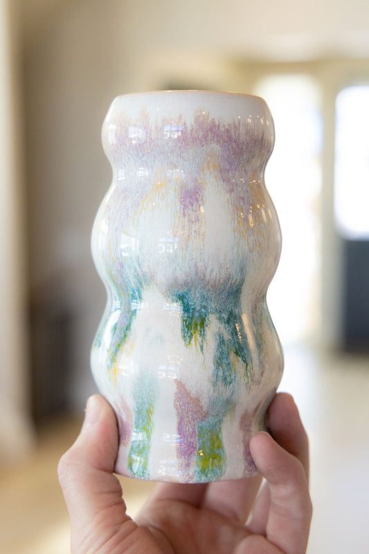 Contemporary Color Splash Bubble Vase