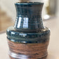 Large Contemporary Pot/Vase Copper & Greens