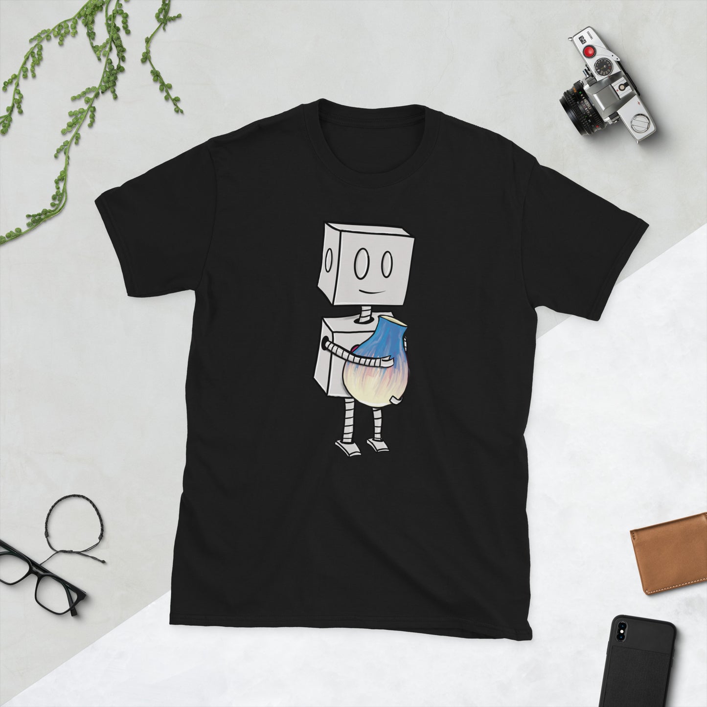 "Adorable Robot" Premium T-Shirt (Robot & Pottery Version) - Unisex