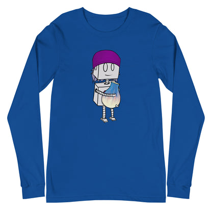"Adorable Robot" Long-Sleeve Shirt (Beanie & Pottery Version)