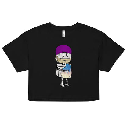 "Adorable Robot" Crop Top (Bearded Potter with Beanie Version)