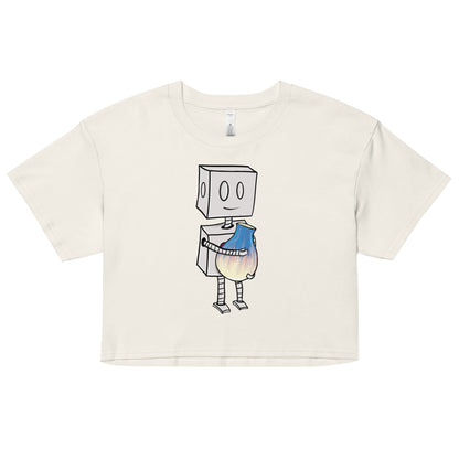 "Adorable Robot" Crop Top (Robot & Pottery Version)