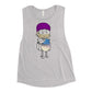 "Adorable Robot" Ladies Tank Top (Bearded Potter with Beanie Version)